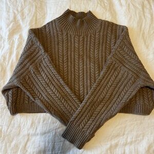 Banana Republic Cable Knit Cropped Sweater